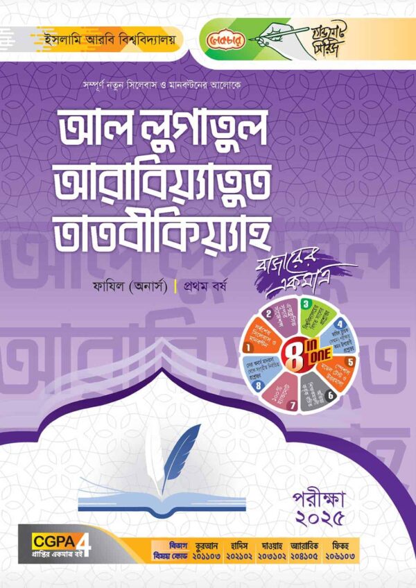 লেকচার ফাযিল আল লুগাতুল আরবিয়্যাতুত তাতবীকিয়্যাহ অনার্স প্রথম বর্ষ হ্যান্ড নোট [পরীক্ষা-২০২৫]