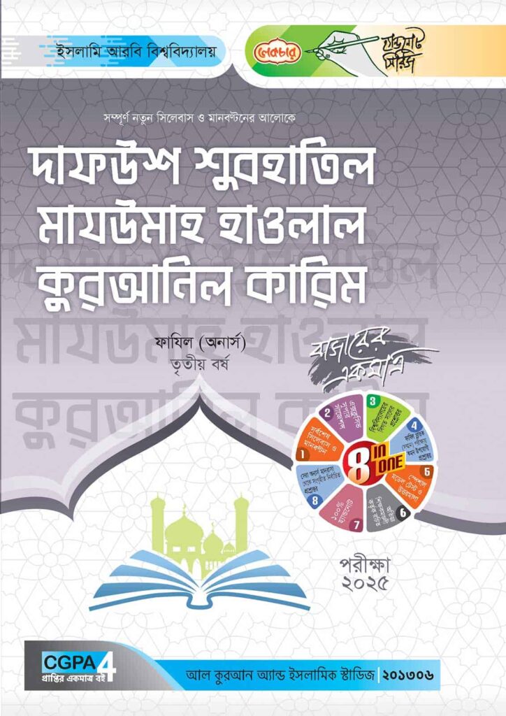 লেকচার ফাযিল দাফউশ শুবহাতিল মাযউমাহ কুরআনিল কারিম অনার্স তৃতীয় বর্ষ হ্যান্ড নোট [পরীক্ষা-২০২৫]